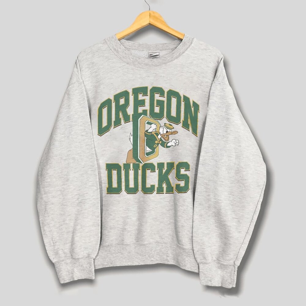 Vintage NCAA Oregon Ducks Logo Sweatshirt, University of Oregon Ducks Shirt Tee